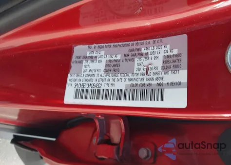 2021 Mazda Cx-30 2.5 Turbo Premium Plus from USA, damaged, VIN 3MVDMBEY0MM254602